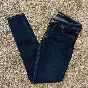NWOT Express Dark Wash Skinny Jeans!